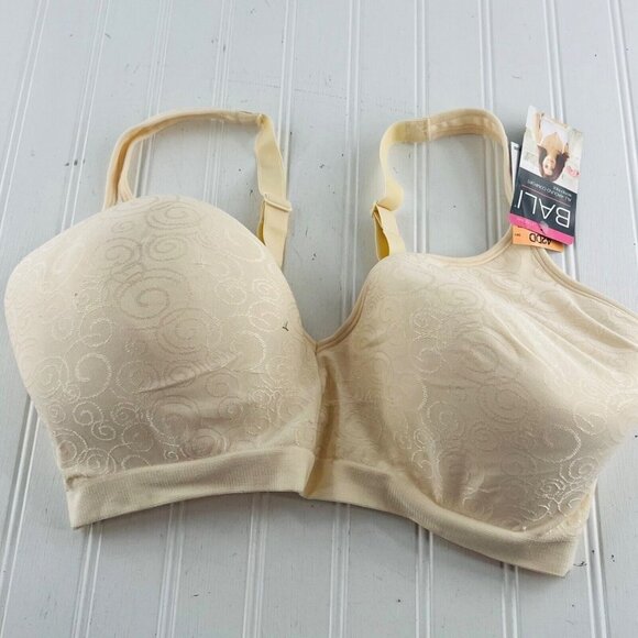 Bali All Around Comfort Wirefree Bra Style 3463 Size 42DD Beige NWT - Picture 1 of 8